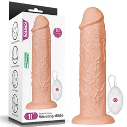 Вібратор на присоску з пультом управління 11 Realistic LOVETOYS 66-LV111121 103522 - мініатюра 10