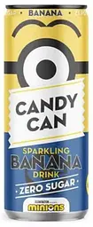 Газований напій Candy Can Minion Sparkling Banana Drink Zero Sugar 330 мл