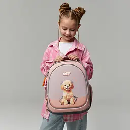 Рюкзак шкільний напівкаркасний Yes S-109S My Puppy 37х27х13 см бежевий (550232) - мініатюра 6