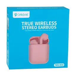 Bluetooth Стерео Гарнітура Celebrat TWS-W10 Рожевий - мініатюра 3