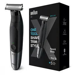 Тример для бороди та вусів/Тример для тіла (бодігромер) Braun Series X XT5100 - мініатюра 4