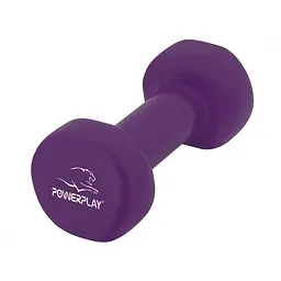 Гантель вінілова Power Play 4125 Achilles 2.5 кг, Violet - мініатюра 2