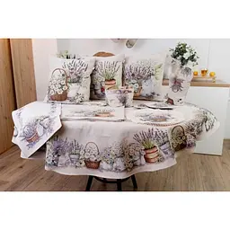 Скатертина овальна Прованс Provence 160х250 см (39128) - мініатюра 3