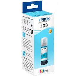 Контейнер з чорнилом Epson 108 EcoTank L8050/L18050 light cyan (C13T09C54A)