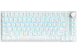 Клавіатура ігрова механічна Ajazz AK-820RW White USB Red Switch - мініатюра 1