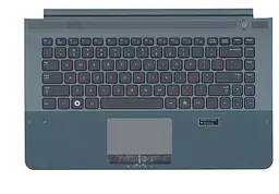 Клавіатура для ноутбука Samsung (RC420) Black, (Gray TopCase)