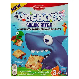 Печиво бісквітне Cuetara Oceanix Shark Bites Акули 150 г