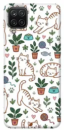TPU чохол Demsky Cats pattern для Samsung Galaxy A12