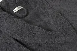 Халат махровий unisex Lotus Home - Basic New Line антрацит M - мініатюра 5