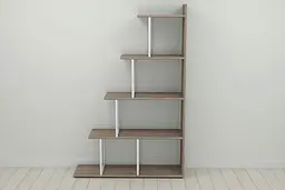Етажерка Ferrum-decor Стелла 1600x1020x300 Білий метал ДСП Дуб Сонома Трюфель (FRD-103470) - мініатюра 2