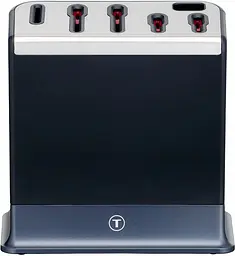 Набір ножів Tefal EverSharp Pro з блоком 6 предметів синій (K297S744) - мініатюра 5