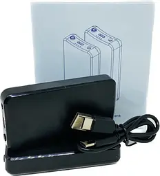 Акумулятори для шкарпеток з підігрівом 4000mAh 3.7V 2A USB Чорний - мініатюра 2