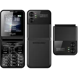 Телефон Servo Flilo4 Flip black 4 SIM English