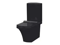 Чаша підлогового унітазу Idevit Vega 2804-0306-07, Чорний