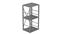 Етажерка 3/34 Ferrum-decor Серії Коннект 73x34x28 сірий ДСП Бетон 16мм (FRD-105545) - мініатюра 5