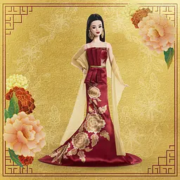 Колекційна лялька Barbie Signature Місячний Новий рік (JJX83) - мініатюра 6