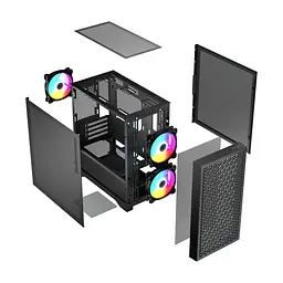 Корпус для ПК Logic concept DART PRO MINI ARGB BLACK (AM-DART-PRO-ARGB-10) - мініатюра 5