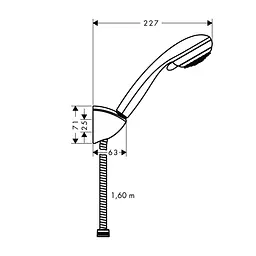 Душовий гарнітур Hansgrohe Crometta 85 Vario 27559000, Хром - мініатюра 2
