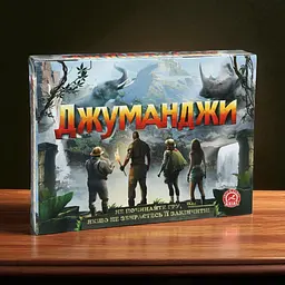 Дитяча настільна пригодницька гра "Джуманджі" Arial розважальна настільна карткова гра Джуманджи для компанії сім'ї та дітей від 5 років для 2-4 гравців  - мініатюра 2
