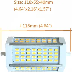 Лампа R7s Led 118 мм з регульованою яскравістю, лампа 30 Вт, тепле біле світло 3000 К - мініатюра 2