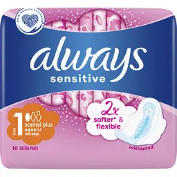 Прокладки гігієнічні Always Sensitive Normal 10 шт. - мініатюра 2