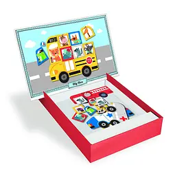 Комплект магнітів Apli Kids Автомобілі (16863) - мініатюра 2