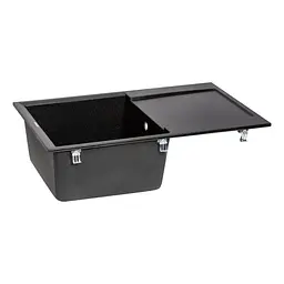 Кухонна мийка Lidz 790x495/230 BLM-14 (LIDZBLM14790495230), Чорний - мініатюра 4