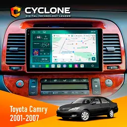 Штатна магнітола Toyota Camry 30 2001-2007 Wood Cyclone C9-013 4x64 DSP 4G Cyclone (НФ-00007464)