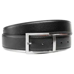 Ремінь чоловічий шкіряний Semi Line Black/Brown (P8231-0 M)