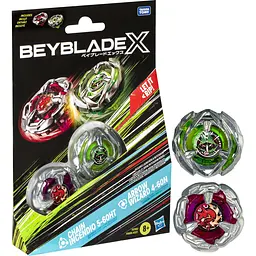 Набор игрушечный Hasbro Beyblade X Dual Pack Set из двух волчков (F9586)