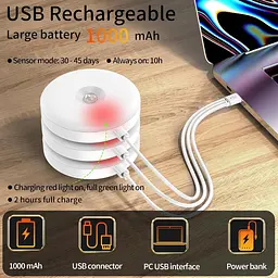 Акумуляторні LED лампи daphomeu з сенсором руху для шафи та сходів, 2 шт - мініатюра 6