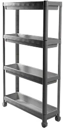 Етажерка 4-х ярусна 6014 Long Shelf GREY 54х18х91 см VIOLET HOUSE meb0000376