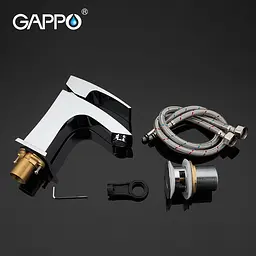 Змішувач для умивальника Gappo G1007 хром - мініатюра 3