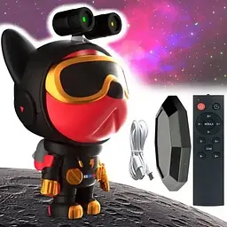Лазерний проектор - нічник Собака-астронавт Nebula Dog Projector ∙ Проекція космосу та зоряного неба