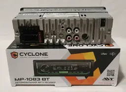 Автомагнітола Cyclone MP-1083 BT 4 х 45 Вт 1 Din microSD автомобільна магнітола Чорна - мініатюра 7
