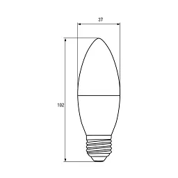 Лампочка Eurolamp LED CL 6W E27 3000K 220V (LED-CL-06273(P)) - мініатюра 4