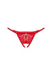 Трусики-стрінги Obsessive Chilisa XL/2XL червоний - мініатюра 7