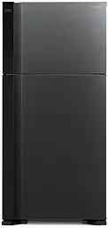 Холодильник Hitachi R-V660PUC7BBK 184х74х86см 2 двері Х-405 л М-145 л A++ NF Інвертор Чорний (R-V660PUC7BBK)