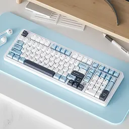AJAZZ AK980 — повнорозмірна механічна клавіатура (100%) , Блакитно-білий - мініатюра 2