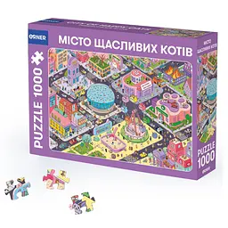 Пазл Orner Місто щасливих котів 1000 елементів