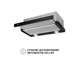 Витяжка Perfelli TL 6622 BL 1000 LED - мініатюра 4