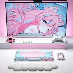 Клавіатура GravaStar Mercury K1 Lite 80keys BSUN Grey BT/WL/USB Lumen Rose (GSK1LITE_PM_PNK) - мініатюра 7