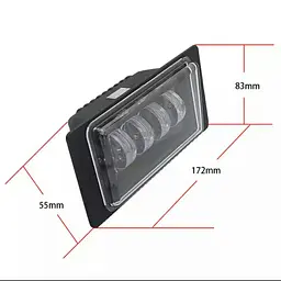 Протитуманні фари LED фари ВАЗ 2110-15 / 40W / Лінзовані чорний відбивач / 174X84X46мм / IP67 / 2 шт. - мініатюра 4
