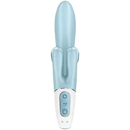 Вібратор-кролик Satisfyer Touch Me Блакитний з подвійним відростком - мініатюра 7