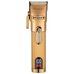 Бездротова машинка для стрижки волосся з дисплеєм MAGIO МG-587 титан Gold - мініатюра 2