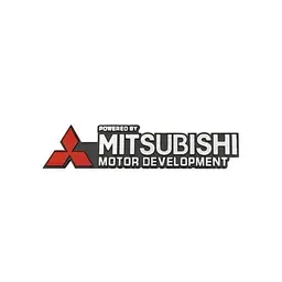 Емблема напис Mitsubishi 159х36мм алюміній (на скотчі)