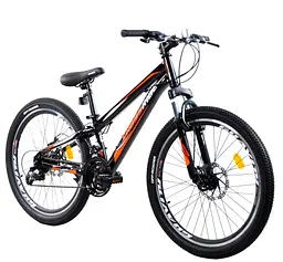 Велосипед CROSSRIDE 24 MTB ST "SKYLINE" Чорний