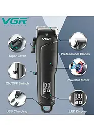 Професійна машинка для стрижки VGR V-683 для волосся та бороди - мініатюра 4
