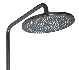 Душова система універсальна Qtap Slavonice Gunmetal Black PVD з виливом QTSLA111GMB45910 - мініатюра 6