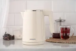 Електрочайник Ardesto Strix подвійні стінки 1 л бежевий (EKL-F1BG) - мініатюра 2